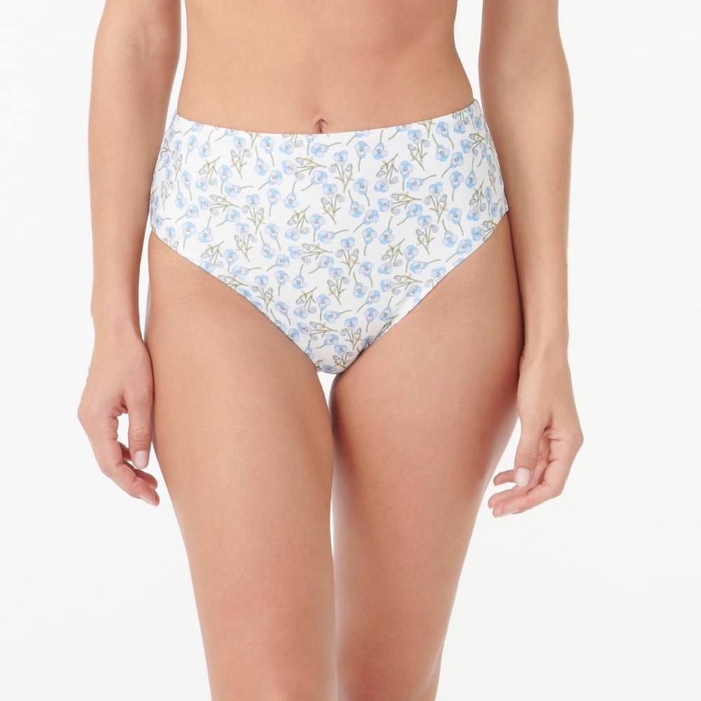 J. Crew High-waisted bikini bottom in Liberty® Ros floral